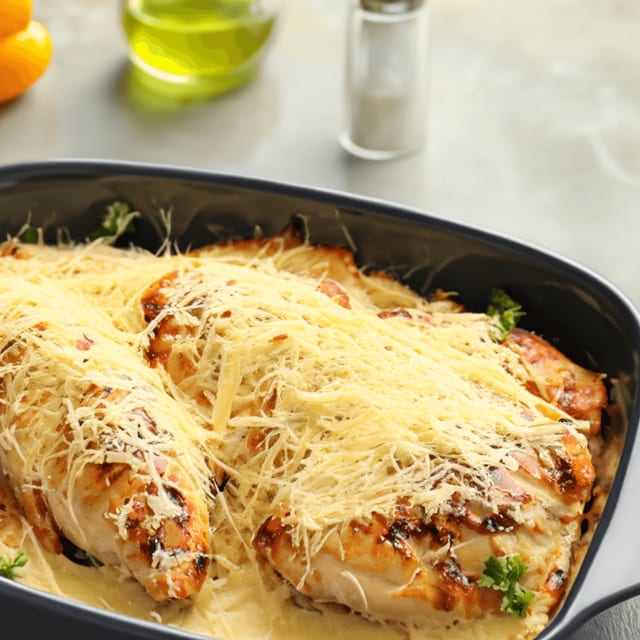 Mike's Chicken Parmesan Dinner.