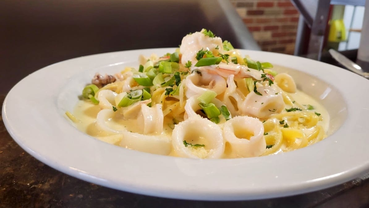 Seafood Alfredo.