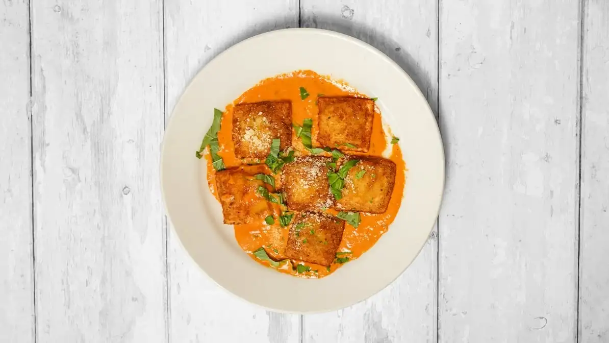 Fried Drunk Ravioli.