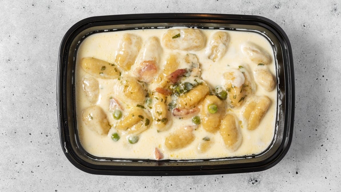 Gnocchi Carbonara.