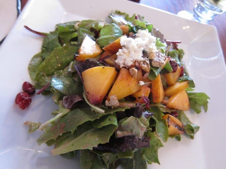 Peach Salad* (Contains Nuts).