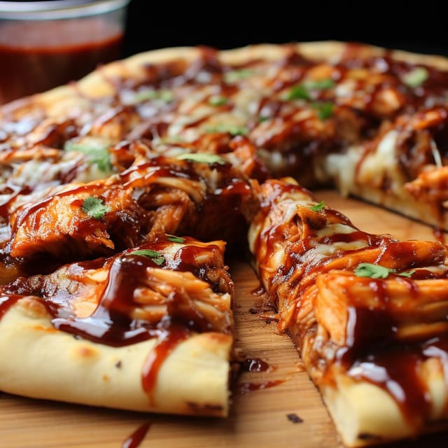 Spicy BBQ Chicken Pizza.