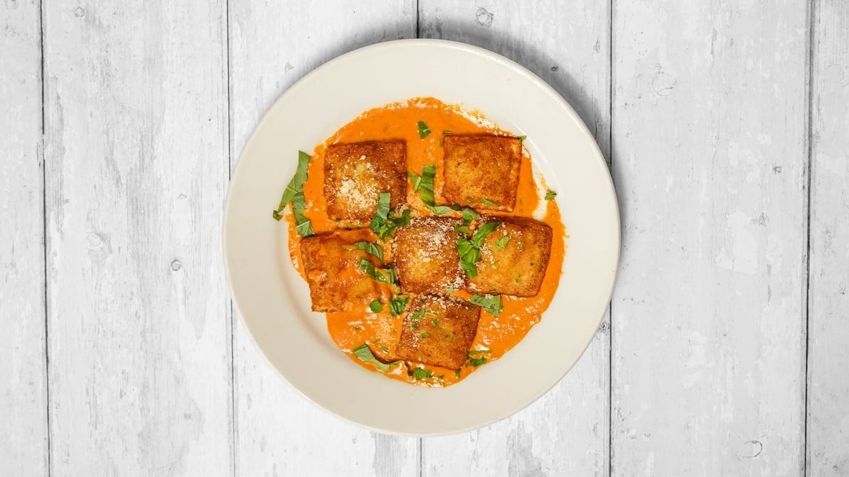 Fried Drunk Ravioli.