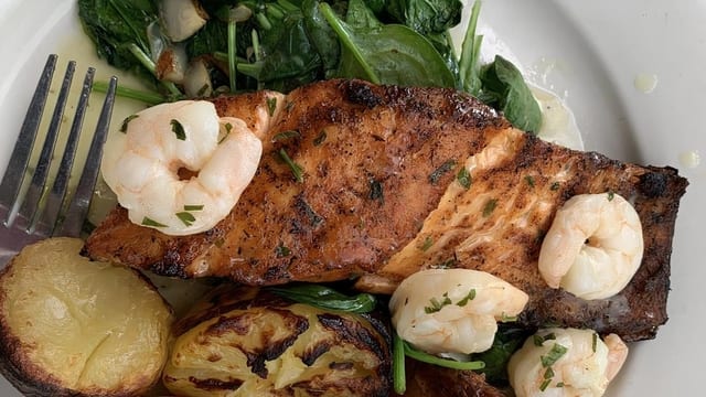 Grilled Salmon.