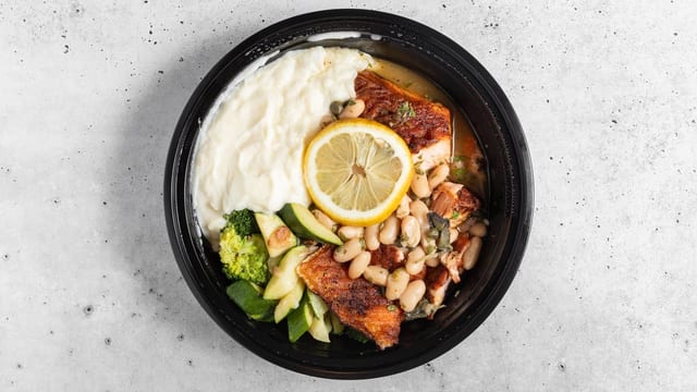 Salmon Piccata.