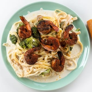 Blackened Shrimp Alfredo