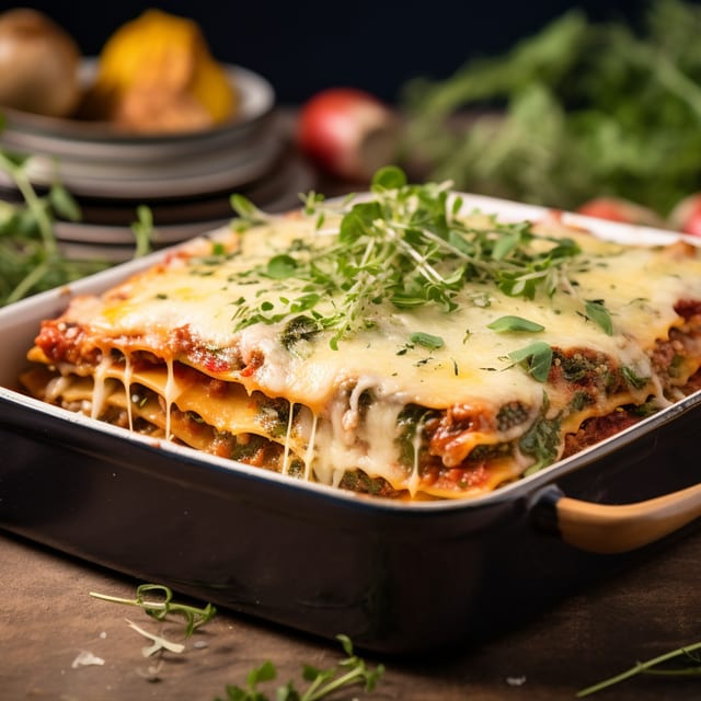 Homemade Meat Lasagna Catering.