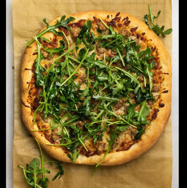 Sausage Pizza.