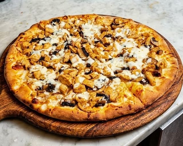Chicken Marsala Pizza.