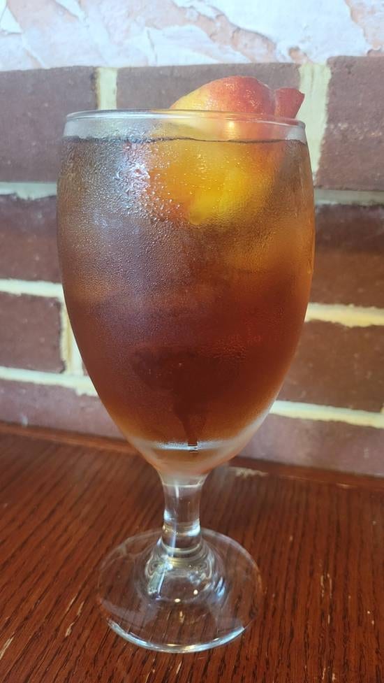 Peach Infused Ice Tea.