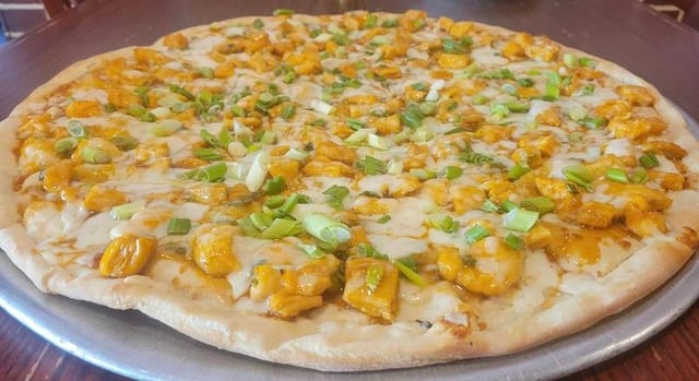 Orange Chicken Pizza.