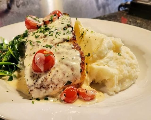 Creamy Tuscan Salmon.